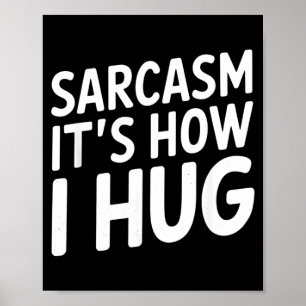 Poster Dito sarcástico engraçado tipografia humor citação
