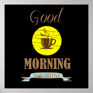 Poster ditos engraçados sobre café