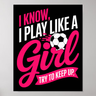 Poster Ditozação de Futebol Engraçado Eu Sei Que Jogo Com