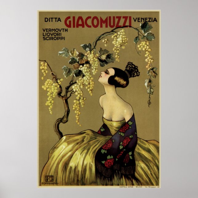 Poster Ditta Giacomuzzi Venezia (Frente)