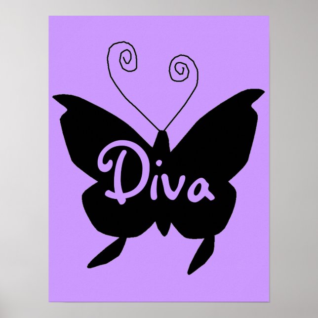 Póster Diva Butterfly (Frente)
