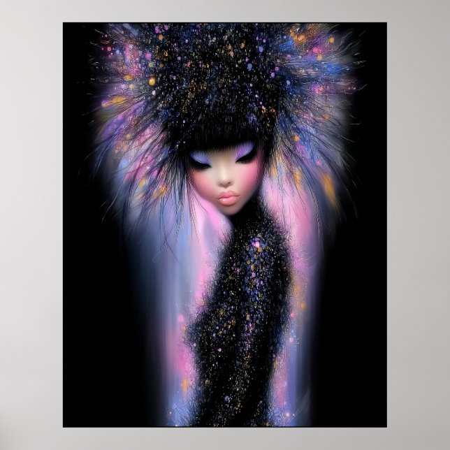 Poster Diva Cósmica Brilho Estelar (Frente)