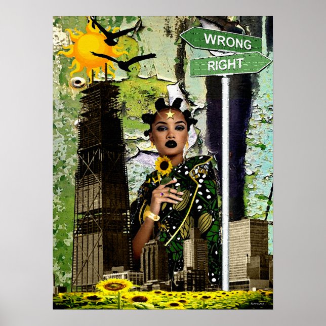 Póster Diva da criança de flor (Frente)
