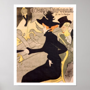 Poster Divã Japonais por Toulouse-Lautrec