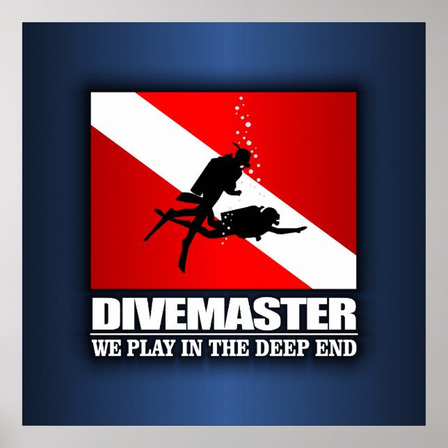 Póster Divemaster (Extremidade Profunda) (Frente)