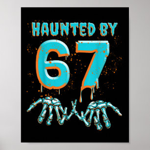 Poster Diversão 67 Meme Halloween Mão de Esqueleto Assomb