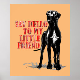 Poster Diversão com o Great Dane