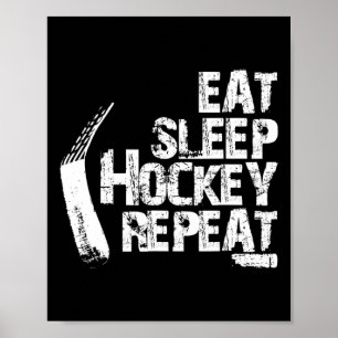 Poster Diversão Coma Sono Repetite De Hóquei No Gelo Pres