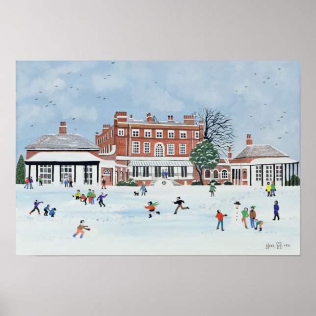 Póster Diversão da neve 1991 (Frente)