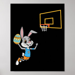 Poster Diversão da Páscoa de Ovo Coelhinho Dunk Páscoa de