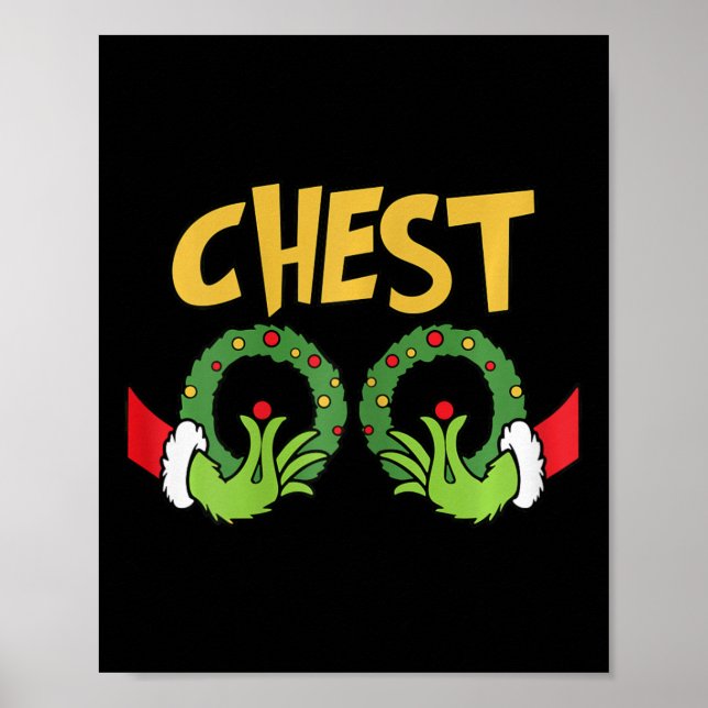 Poster Diversão de Casais de castanha de Natal Ho (Frente)