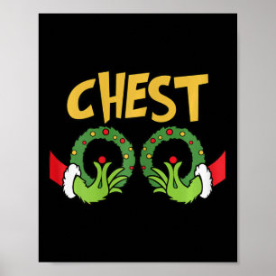 Poster Diversão de Casais de castanha de Natal Ho