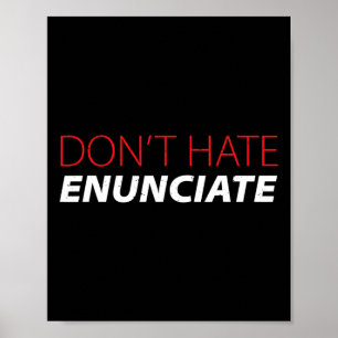 Poster Diversão de linguagem de sinais Asl Lip Lendo cons