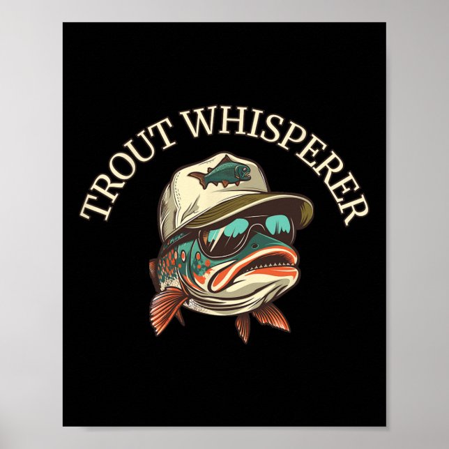 Poster Diversão de Pesca Aventureira Sussurradora de Trut (Frente)