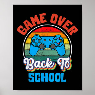 Poster Diversão de Volta às Aulas Jogo Sobre Professor Al