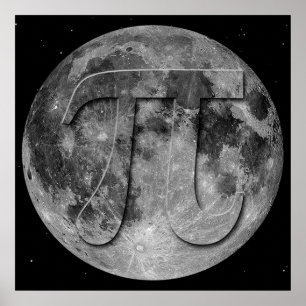 Poster Diversão do Dia Pi da Lua Completa
