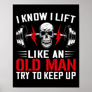 Poster Diversão Do Elevador De Peso Eu Sei Que Levanto Co