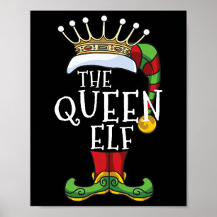 Poster Diversão do Grupo de Natal da Família Rainha Elf