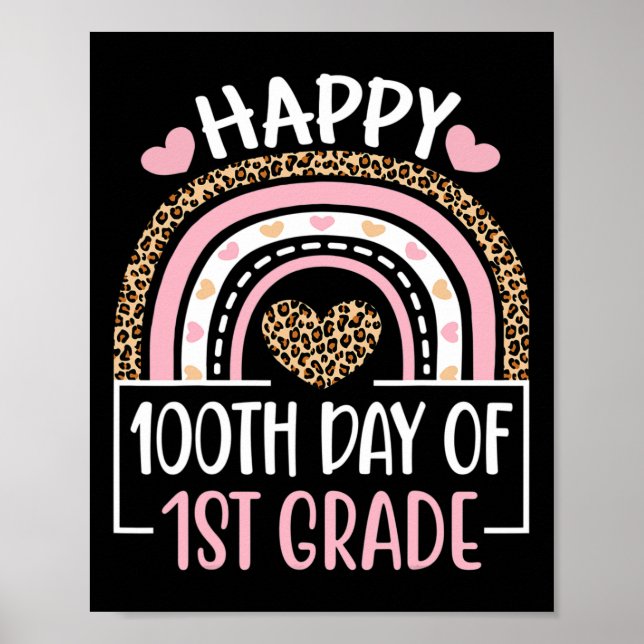 Poster Diversão Do Primeiro Grau 100 Dias De Professora (Frente)