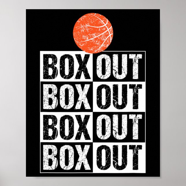 Poster Diversão do treinador de basquetebol dizendo: (Frente)
