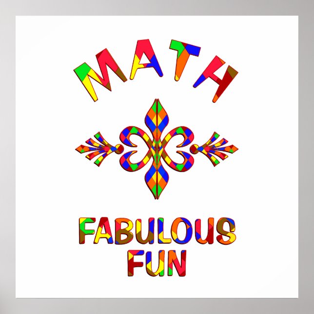 Poster Diversão Fabulosa De Matemática (Frente)