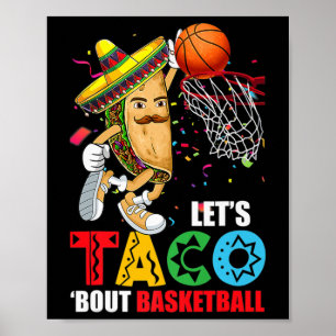 Poster Diversão Lets Taco sobre Bysketbyll México Cinco D