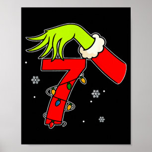 Poster Diversão Número 7 Natal 67 Seis Sete Meme Xmas Hom