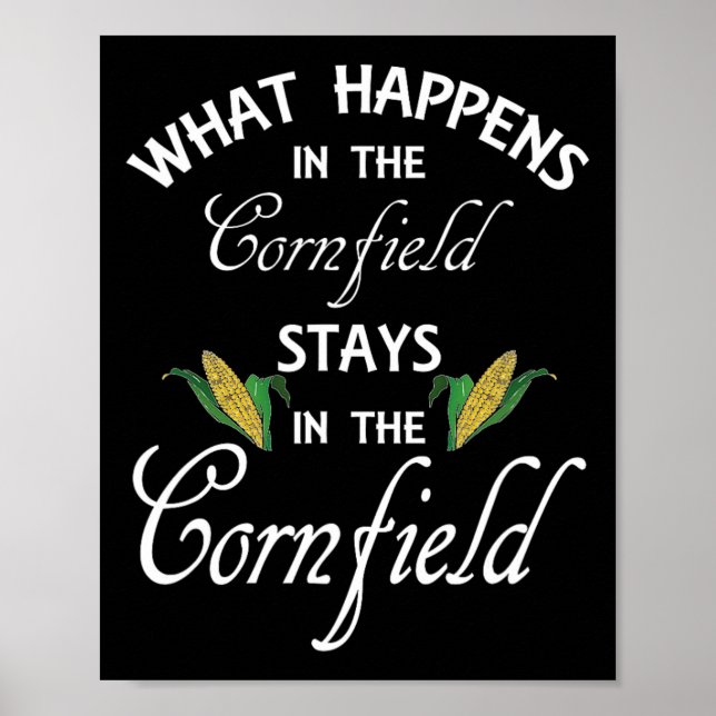 Poster Diversão O Que Acontece No Cornfield Mantém A Vida (Frente)