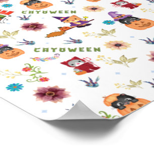 Poster Diversão Roxo Hopinteria, Pumpkin Laranja Bastant