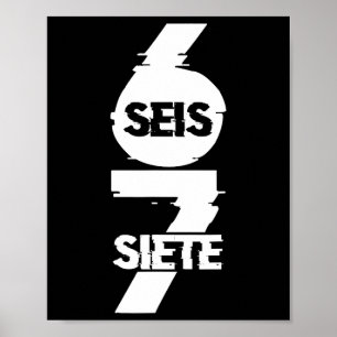 Poster Diversão Seis Sete Em Espanhol Seis Siete 67 Brain