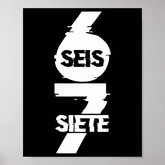 Poster Diversão Seis Sete Em Espanhol Seis Siete 67 Brain (Frente)