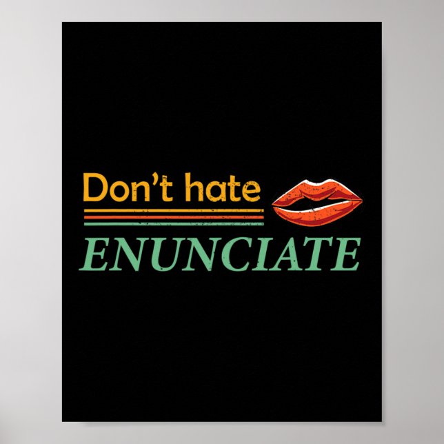 Poster Diversão Sinal Língua Asl Leitura Labial Conscient (Frente)