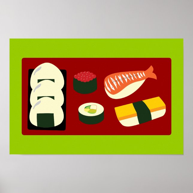 Póster Diversão Sushi (Frente)