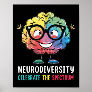 Poster Diversidade Neurodiversidade Cérebro Autismo Consc