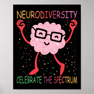 Poster Diversidade Neurodiversidade Cérebro Autismo Consc