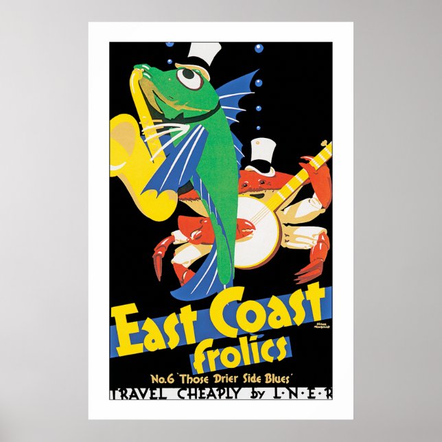 Póster Diversões da Costa Leste (Frente)