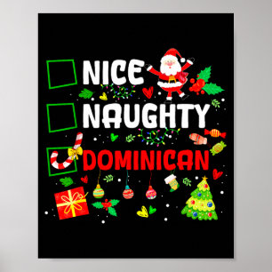 Poster Divertida Legal Travessa Família Dominicana Homens