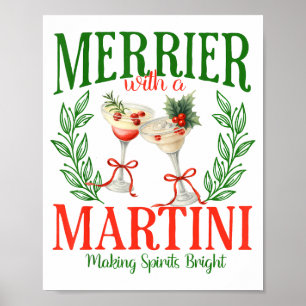 Poster Divertida Mais Alegre Com Uma Noiva de Martini Ale