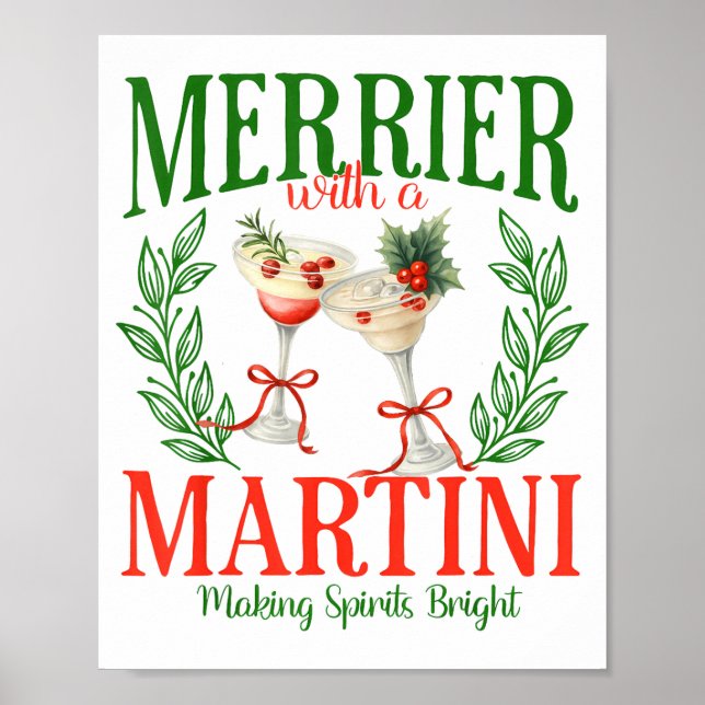Poster Divertida Mais Alegre Com Uma Noiva de Martini Ale (Frente)
