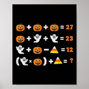 Poster Divertido 67 Meme Abóbora Fantasma Professor de Ma