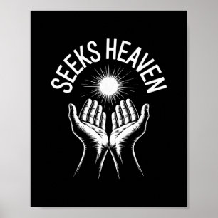 Poster Divertido 67 Meme Busca Céu Irônico Espiritual Rel