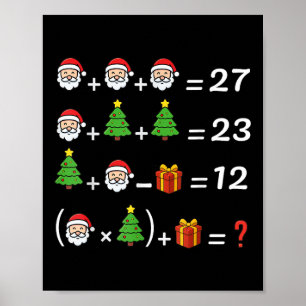 Poster Divertido 67 Meme Natal Professor de Matemática Pa