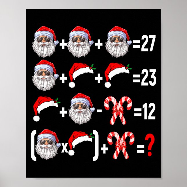 Poster Divertido 67 Meme Papai Noel Árvore de Natal Profe (Frente)