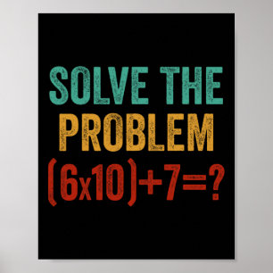 Poster Divertido 67 Meme Seis Sete 6 7 Professor de Matem