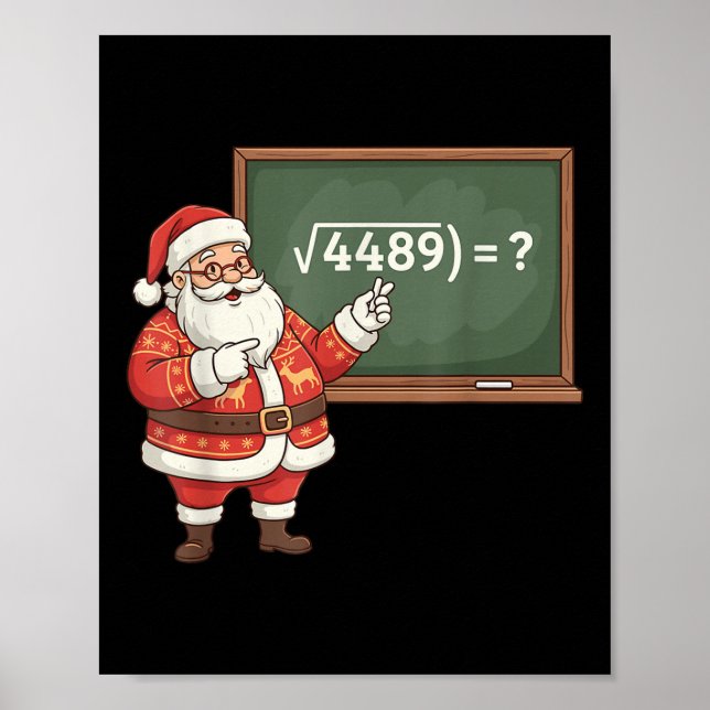 Poster Divertido 67 Meme Seis Sete Professor de Matemátic (Frente)