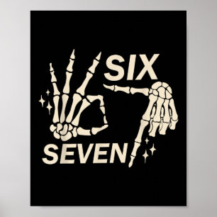 Poster Divertido 67 Seis Sete Casal Meme Correspondente H