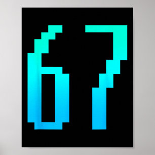 Poster Divertido 67 Seis Sete Meme Casal Combinando Arca