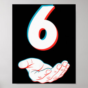 Poster Divertido 67 Seis Sete Meme Casal Combinando Hallo
