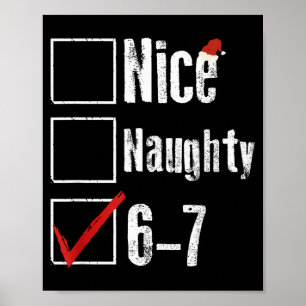 Poster Divertido 6-7 Meme Legal Indecente 67 Natal Rotaçã
