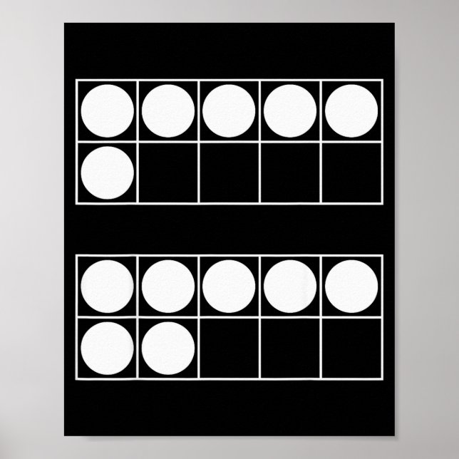 Poster Divertido 6 7 Número Professores Alunos Seis Sete  (Frente)